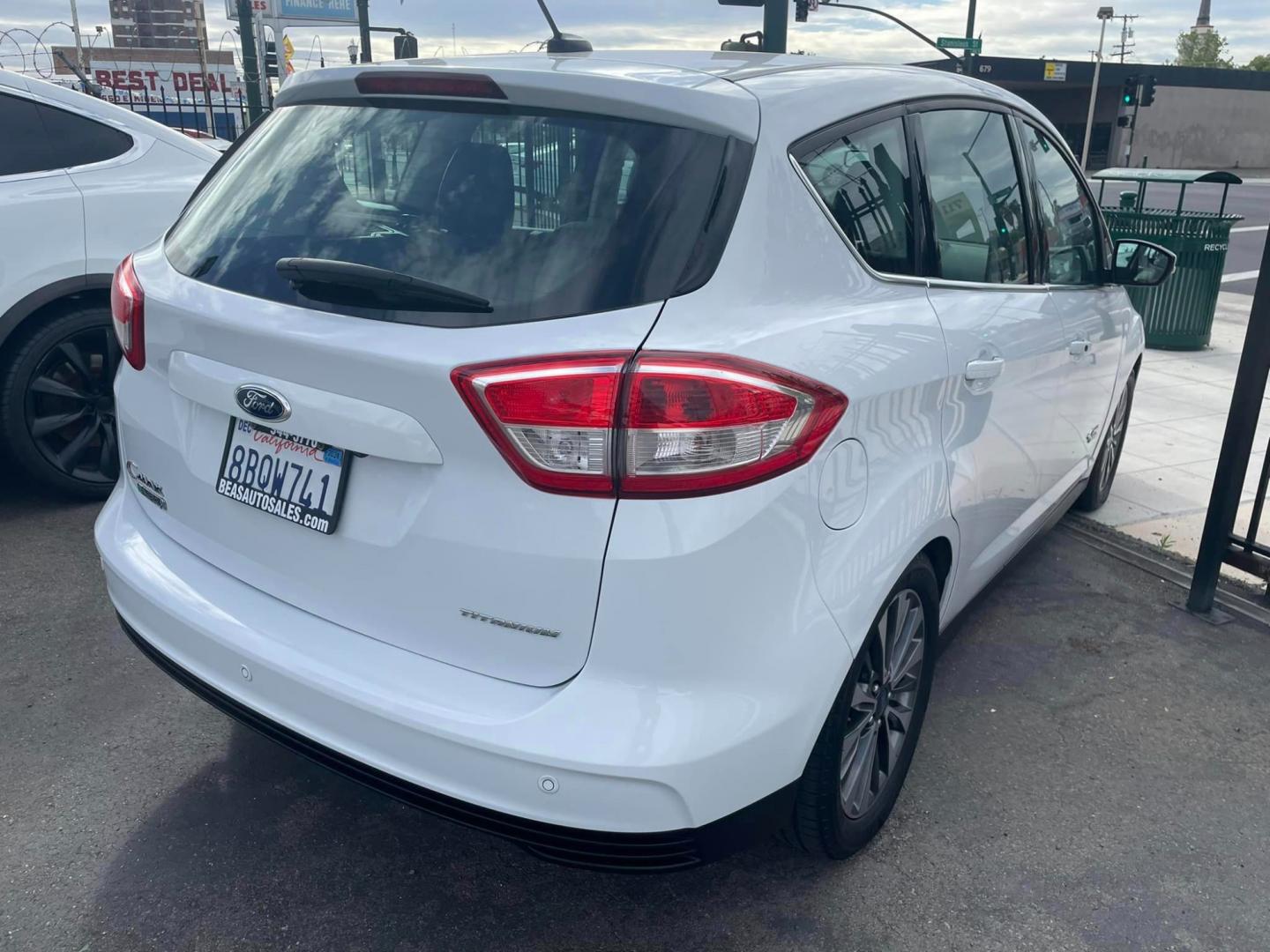 2017 WHITE /BLACK Ford C-Max Energi (1FADP5FU5HL) , located at 744 E Miner Ave, Stockton, CA, 95202, (209) 944-5770, 37.956863, -121.282082 - Photo#4